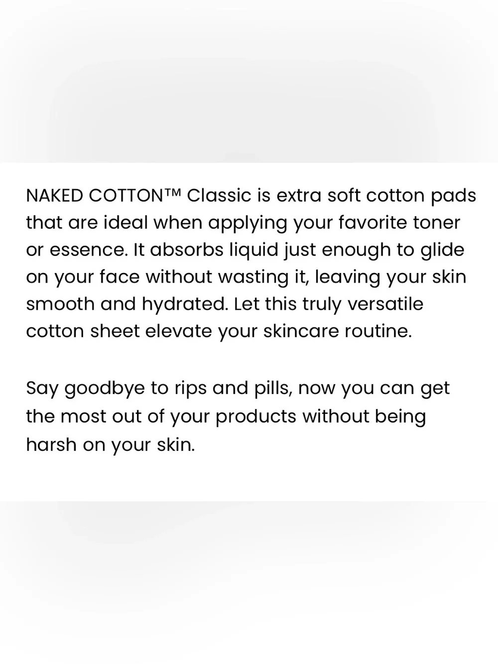 🆕WHITE RABBIT:  Naked Cotton Facial Pads - 50 units